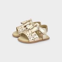 Sandália Infatil Bibi Afeto 3.0 Dourado com Laço - 2