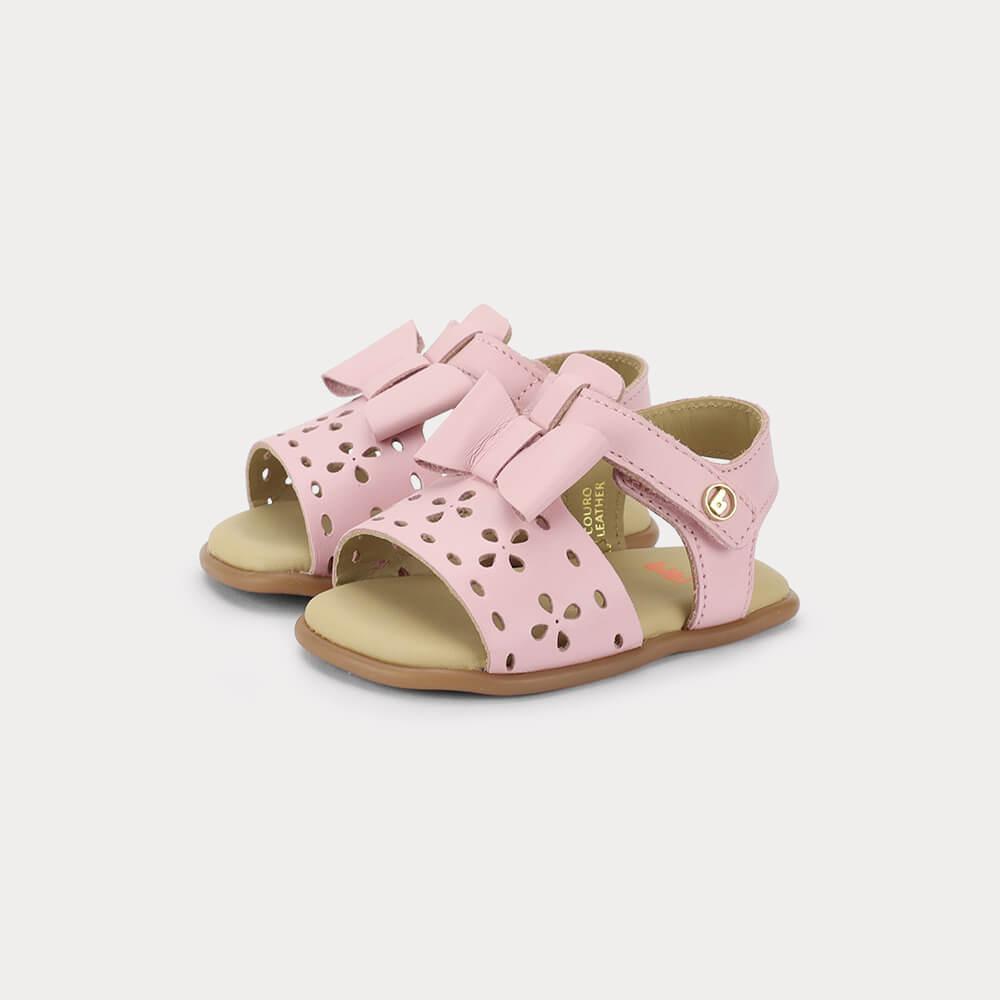 Sandália Infatil Bibi Afeto 3.0 Rosa com Laço - 2