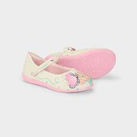 Sapatilha Infantil Bibi Candy Mini Bege de Flores - 4