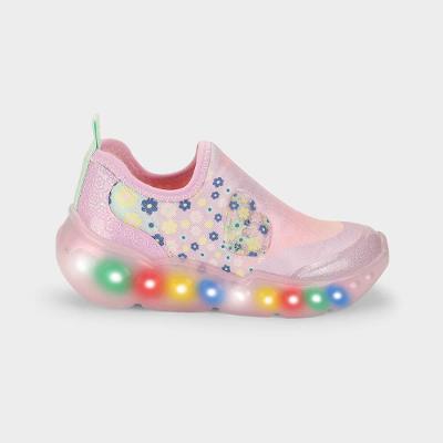 Tênis Infantil de Luz Bibi Roller Celebration Rosa/Flores