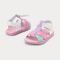 Sandália Infantil Bibi Baby Soft II Rosa com Branco - 3