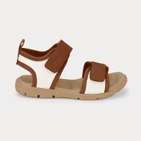 Sandália Infantil Bibi Sandals Kids Bege com Marrom - 1