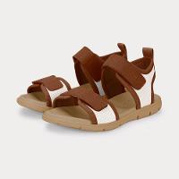 Sandália Infantil Bibi Sandals Kids Bege com Marrom - 2