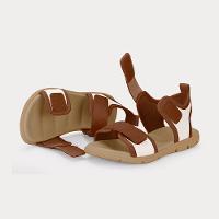 Sandália Infantil Bibi Sandals Kids Bege com Marrom - 4