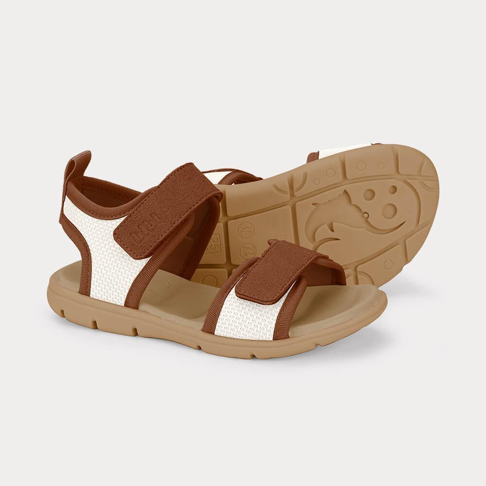 Sandália Infantil Bibi Sandals Kids Bege com Marrom - 3