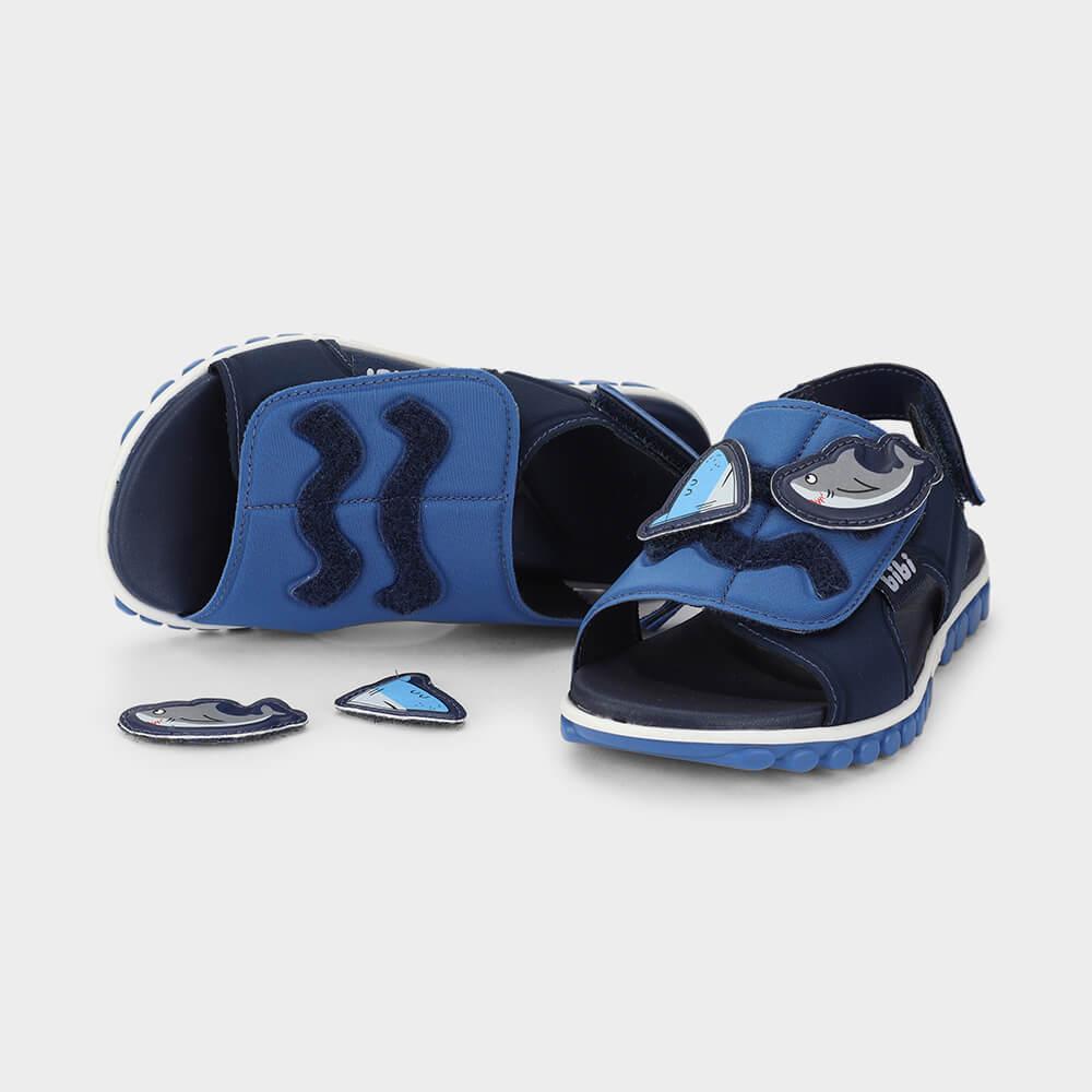 Sandália Infantil Bibi Summer Roller Sport 2.0 Azul de Tubarão - 5