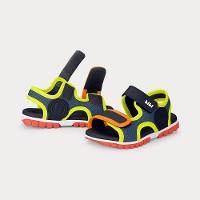 Sandália Infantil Bibi Summer Roller Sport  Azul com Amarelo - 3