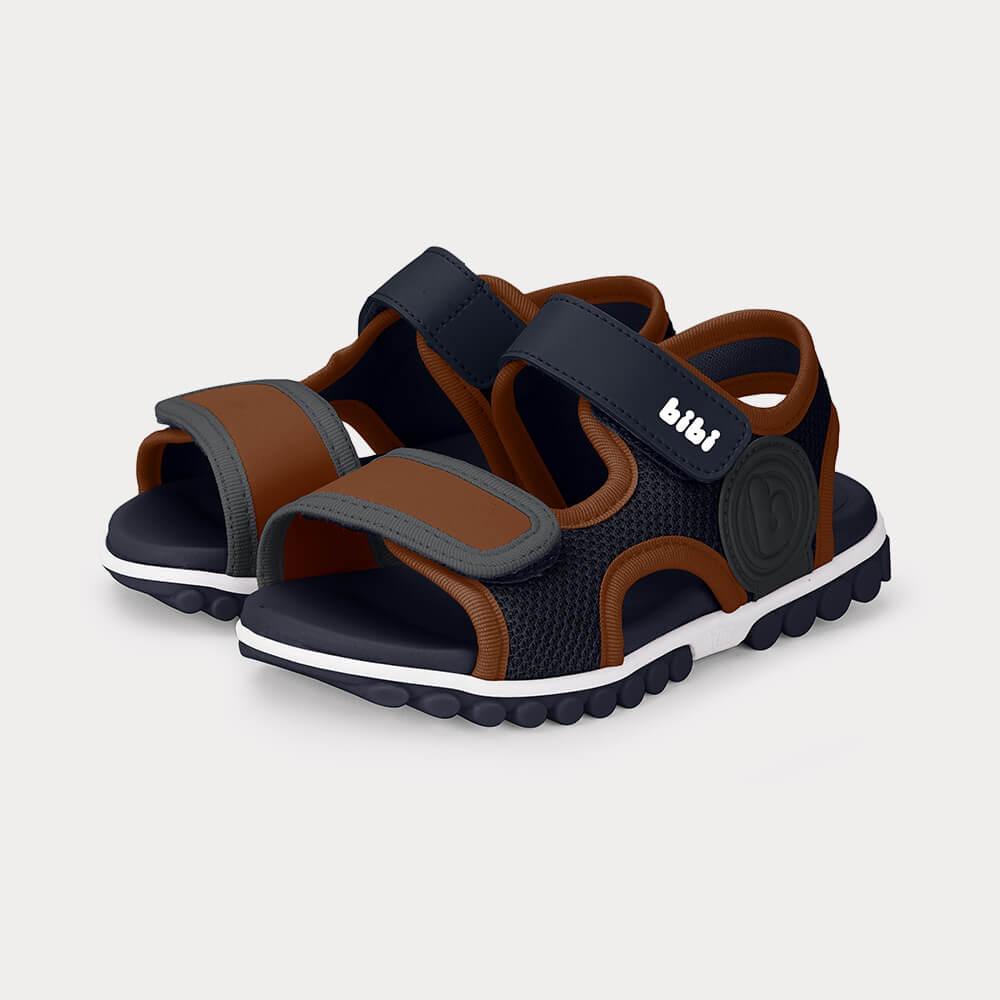 Sandália Infantil Bibi Summer Roller Sport 2.0 Azul com Marrom - 2