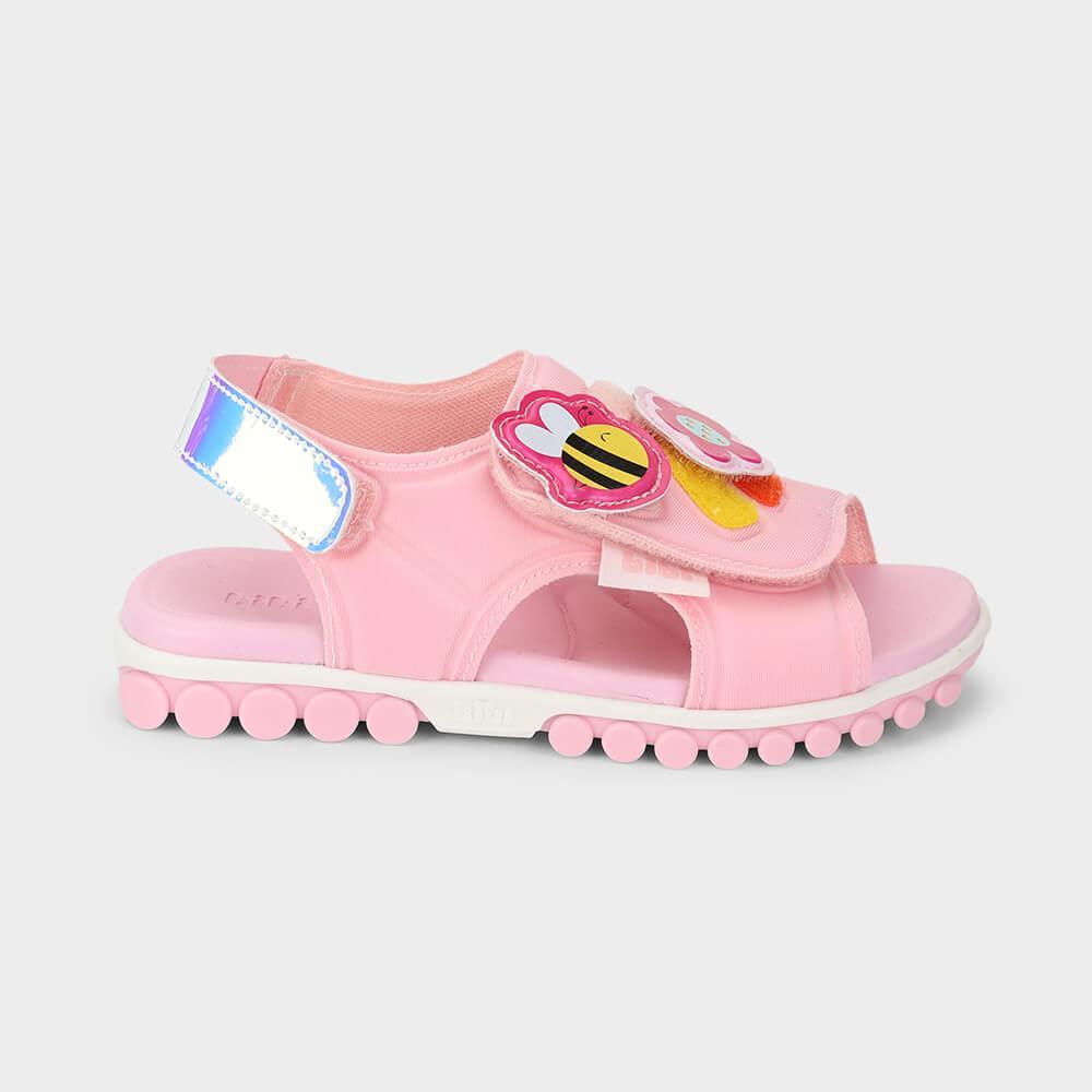 Sandália Infantil Bibi Summer Roller Sport  Rosa de Abelha - 1