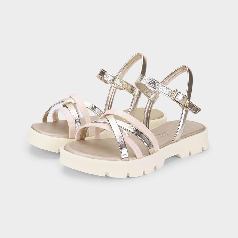 Sandália Infantil Bibi Plataforma 2.0 Dourada - 2