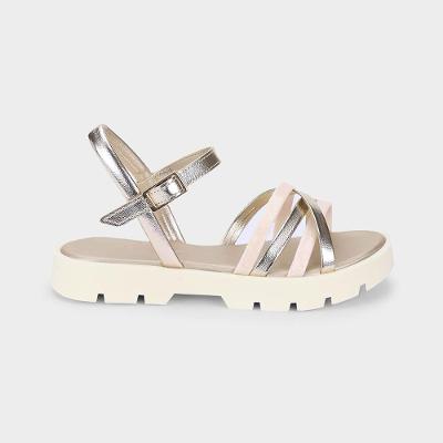 Sandália Infantil Bibi Plataforma 2.0 Dourada