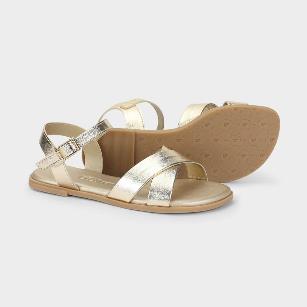 Sandália Infantil Bibi Shine Kids Dourada - 4
