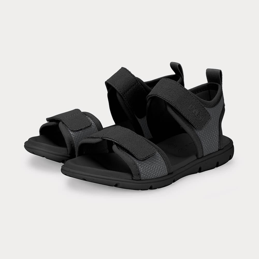 Sandália Infantil Bibi Sandals Kids Cinza com Preto - 2