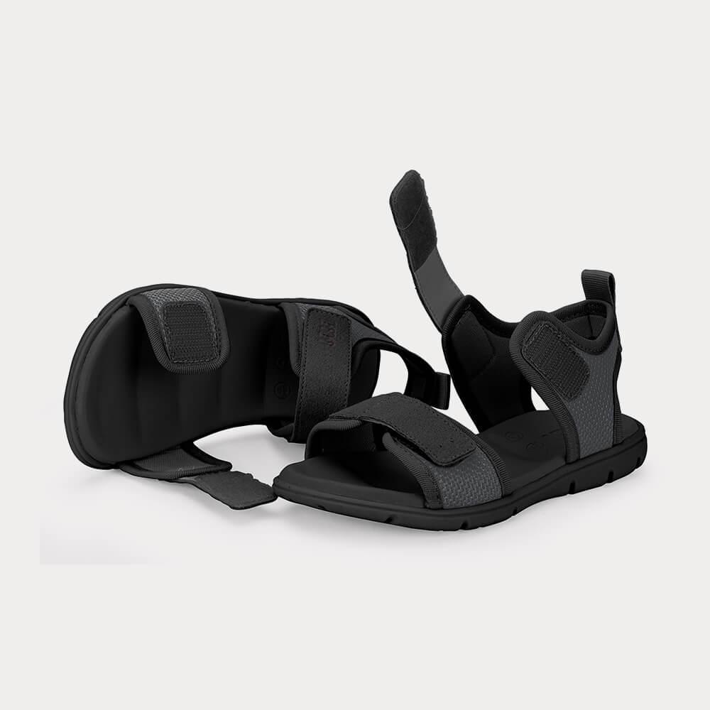 Sandália Infantil Bibi Sandals Kids Cinza com Preto - 4