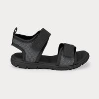Sandália Infantil Bibi Sandals Kids Cinza com Preto - 1