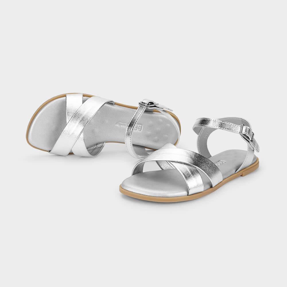 Sandália Infantil Bibi Shine Kids Prata - 3