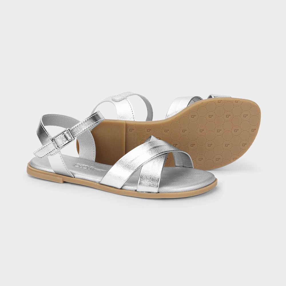 Sandália Infantil Bibi Shine Kids Prata - 4