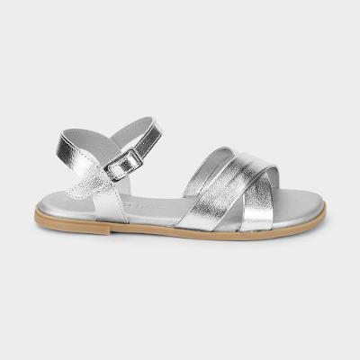 Sandália Infantil Bibi Shine Kids Prata 28