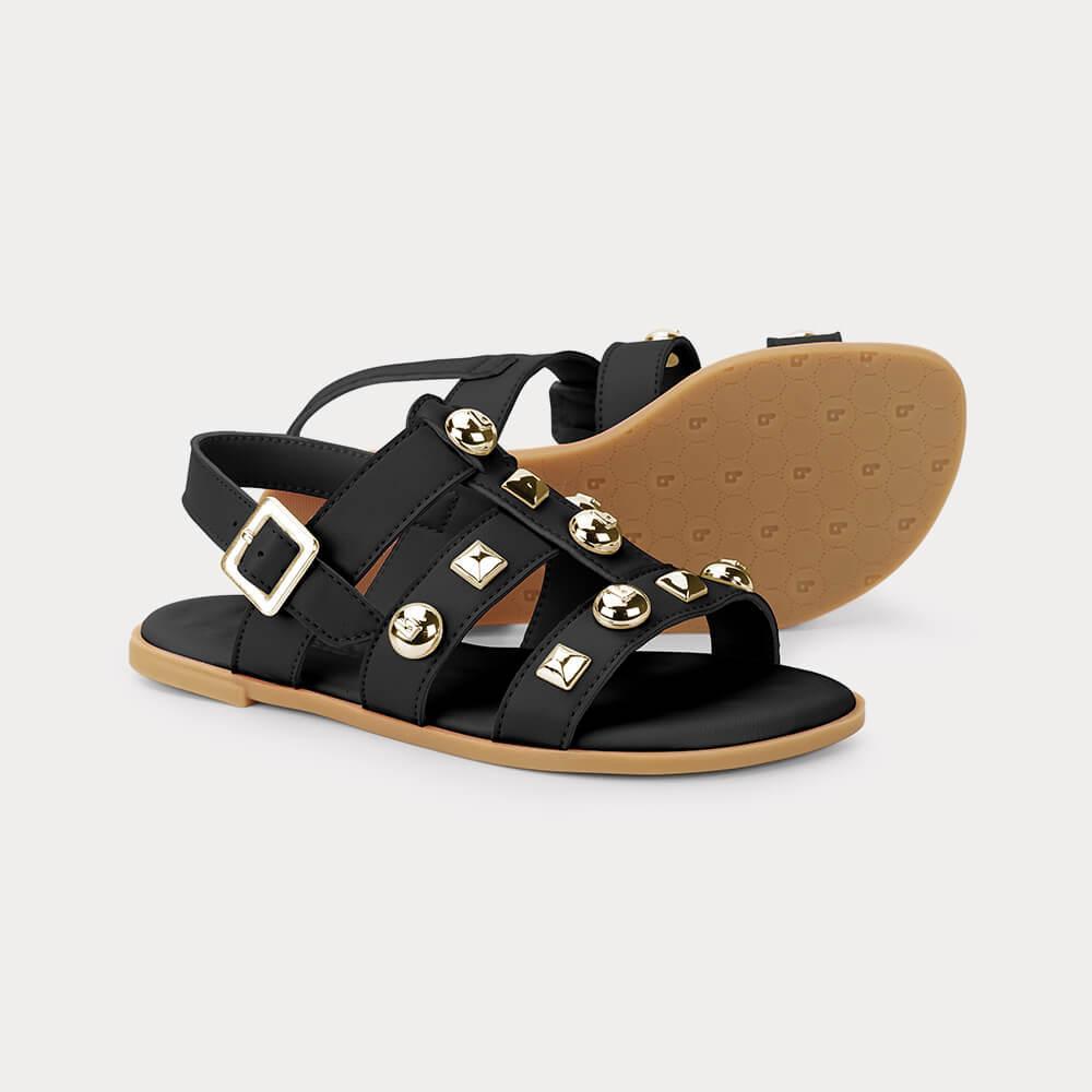 Sandália Infantil Bibi Shine Kids Preta - 4