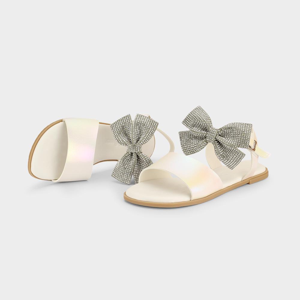 Sandália Infantil Bibi Shine Kids Branca Perolizada - 2