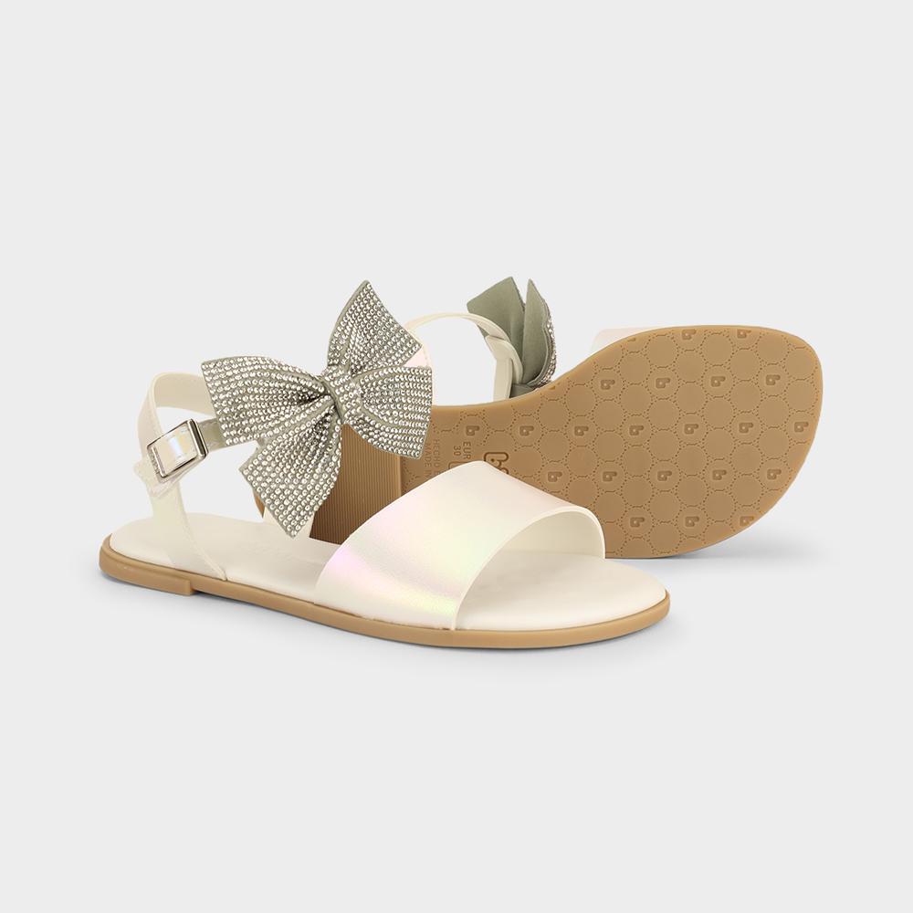 Sandália Infantil Bibi Shine Kids Branca Perolizada - 4