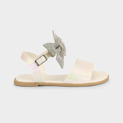 Sandália Infantil Bibi Shine Kids Branca Perolizada