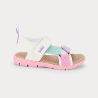 Sandália Infantil Bibi Sandals Kids Rosa com Bege - 1