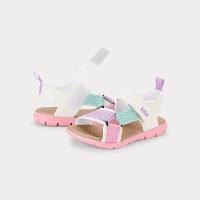 Sandália Infantil Bibi Sandals Kids Rosa com Bege - 4