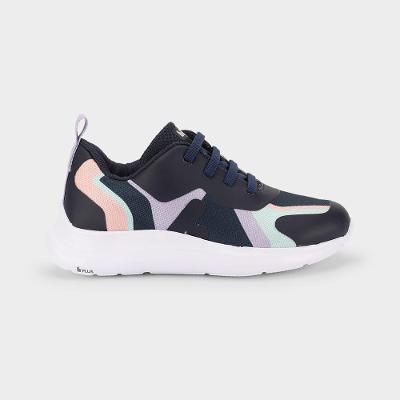 Tênis Infantil Bibi Action Azul com Rosa