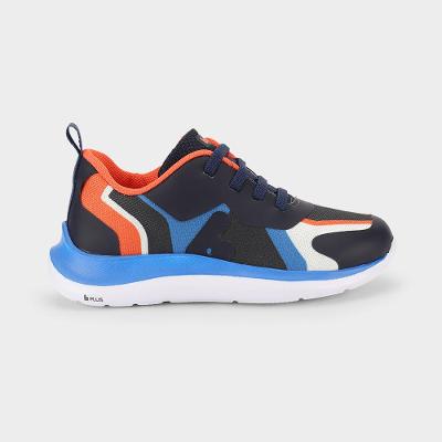Tênis Infantil Bibi Action Azul com Laranja