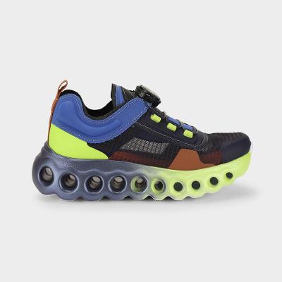 Tênis Infantil Bibi Roller Sport Preto Azul com Verde 28