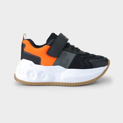 Tênis Infantil de Rodinhas Bibi Skatenis Preto com Laranja 32