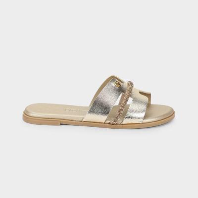 Chinelo Infantil Bibi Shine Kids Dourado