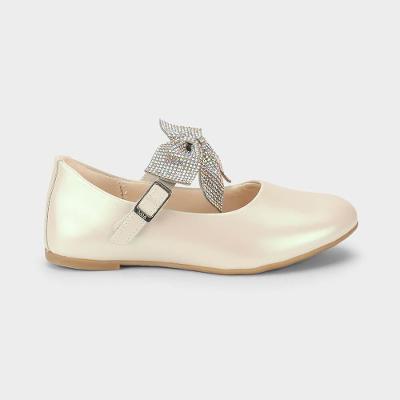 Sapatilha Infantil Bibi Ballerina Basic Branca com Laço