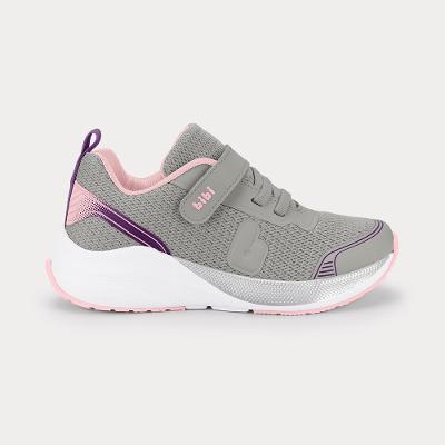 Tênis Infantil Bibi High School Cinza com Rosa 1248048 28