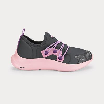 Tênis Infantil Bibi Action Cinza com Rosa 25