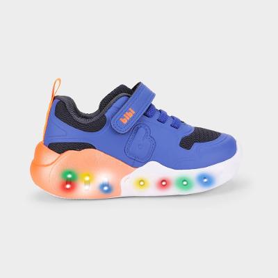 Tênis Infantil Bibi Fun Light Azul com Laranja 23