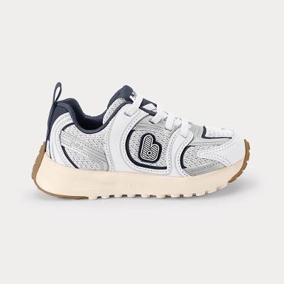 Tênis Infantil Bibi Jogging Branco com Azul Marinho