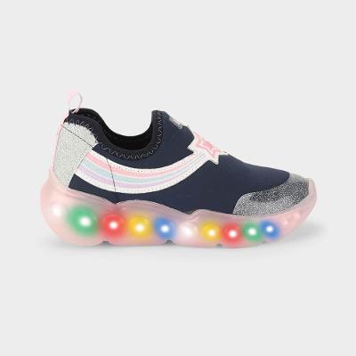 Tênis Infantil de Luz Bibi Roller Celebration 3.0 Azul Marinho 22