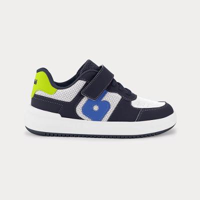 Tênis Infantil Bibi B College Branco com Azul Marinho