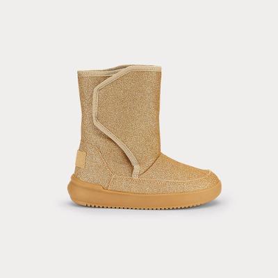 Bota Infantil Bibi Urban Basic Dourada com Glitter