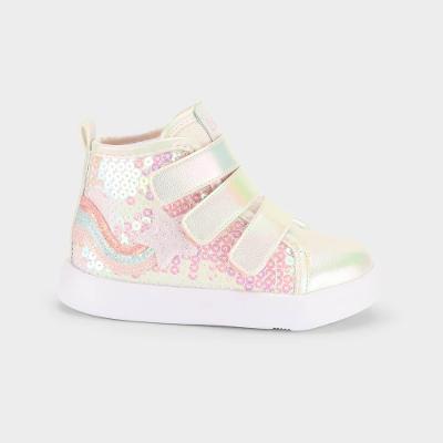 Abotinado Infantil Bibi Agility Mini II Branco com Lantejoulas