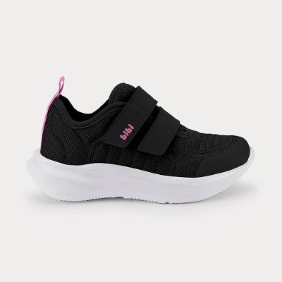 Tênis Infantil Bibi Volt 2.0 Preto com Rosa