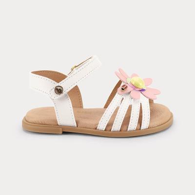 Sandália Infantil Bibi Shine Mini Branca com Flor 1233148 20
