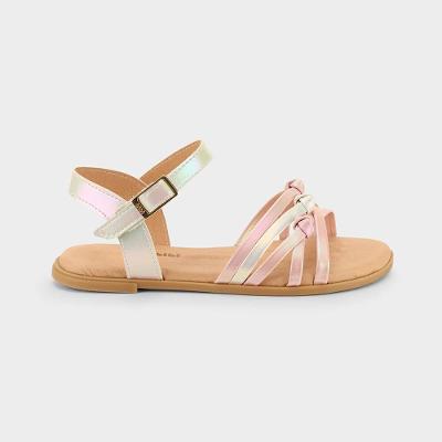 Sandália Infantil Bibi Shine Kids Rosa com Branco 1234178 28