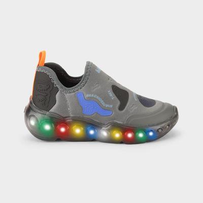 Tênis Infantil Bibi Roller Celebration 3.0 Cinza de Dinossauros 1252106 22