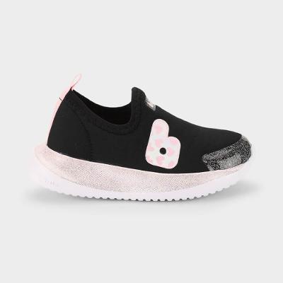 Tênis Infantil Bibi Flash Preto com Rosa 1232295