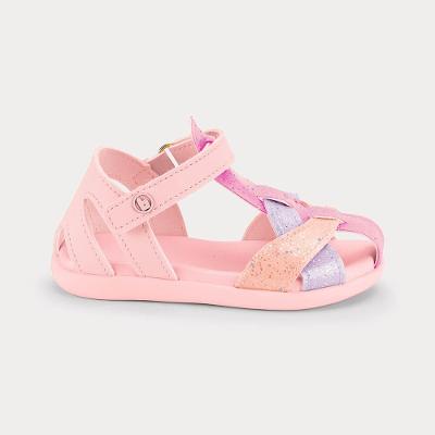 Sandália Infantil Bibi Baby Soft II Azul Rosa com Azul 1188263