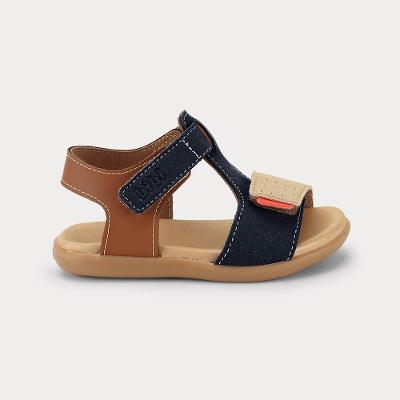 Sandália Infantil Bibi Baby Soft II Azul com Marrom 1188256 20