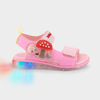 Sandália Infantil de LED Bibi Summer Roller Light 2.0 Rosa 1292004 25